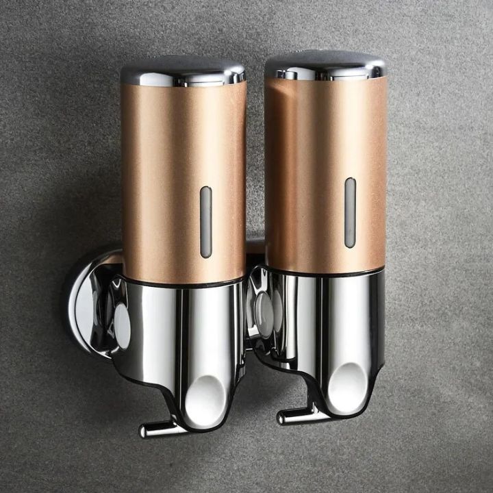 Højkvalitets væghængt sæpedispenser med elegant design i rustfrit stål