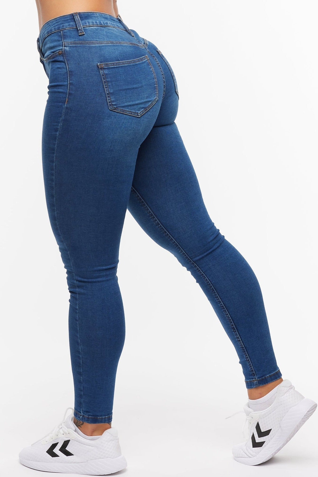 Højtajlede skinny jeans til kvinder