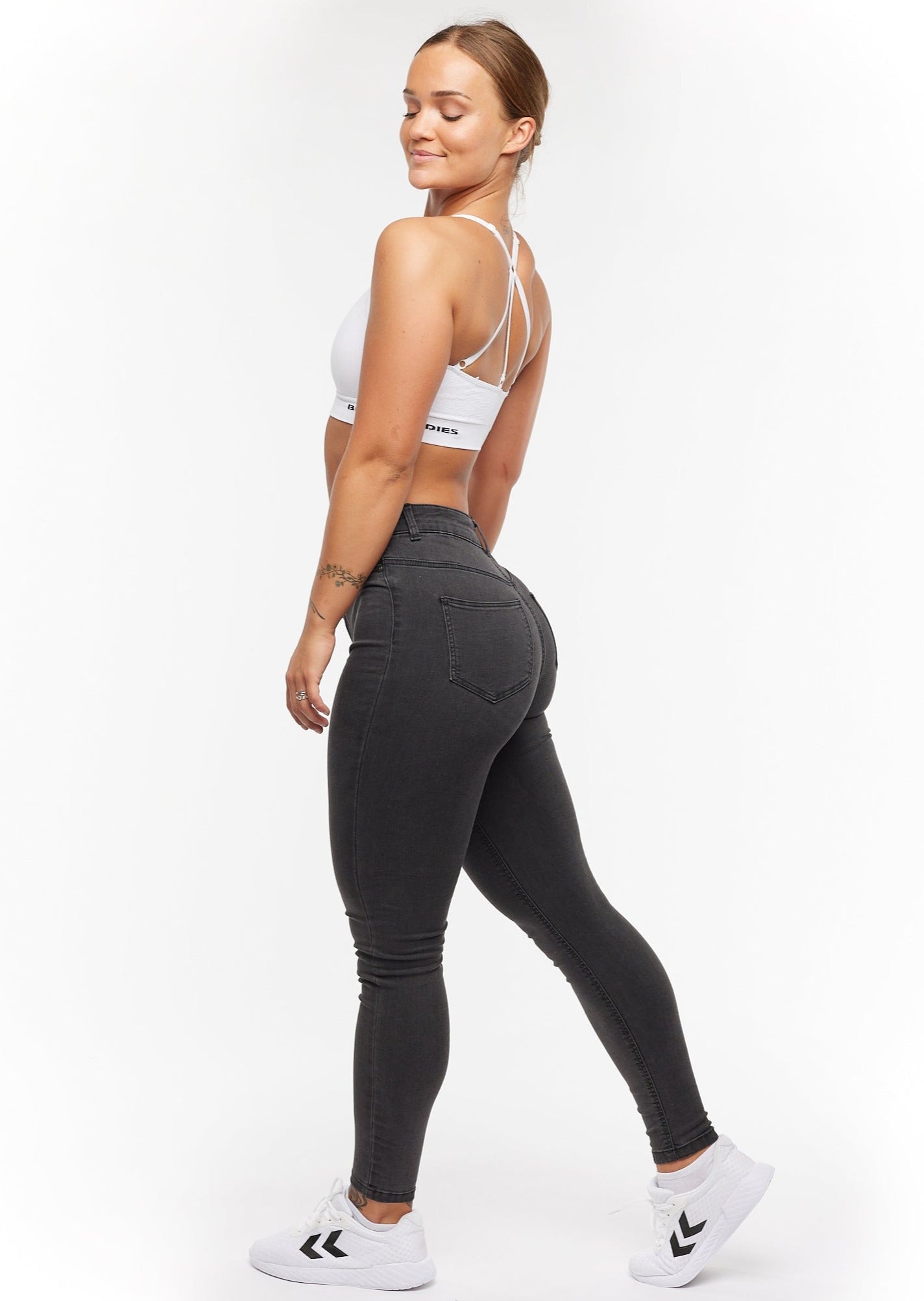 Højtajlede skinny jeans til kvinder