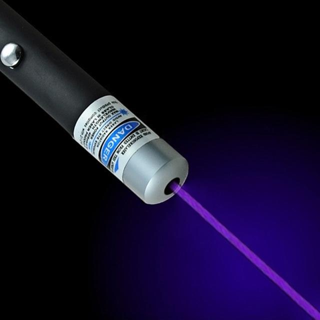 Højtydende laserpointer i flere farver – rød, grøn, blåviolet