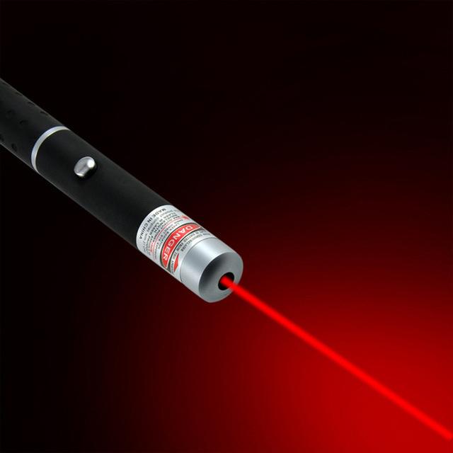 Højtydende laserpointer i flere farver – rød, grøn, blåviolet