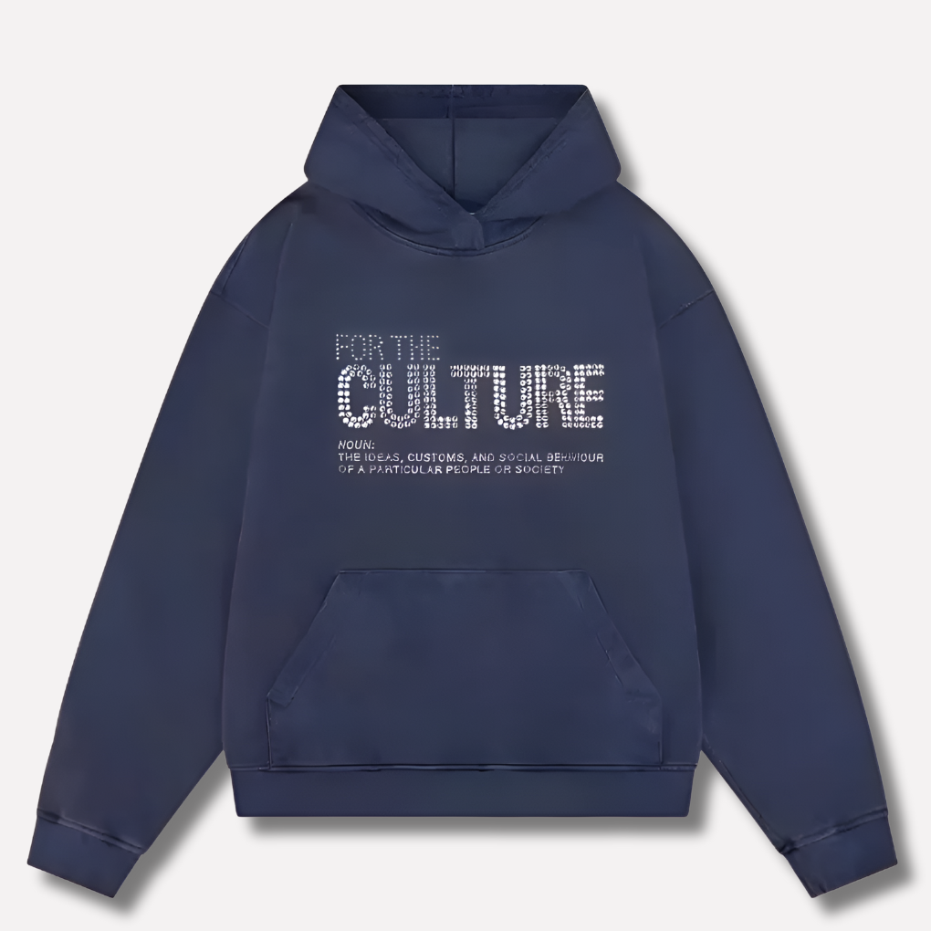 Hættetrøje med For The Culture -grafik