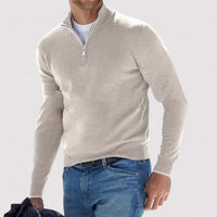 Half-zip sweater til mænd
