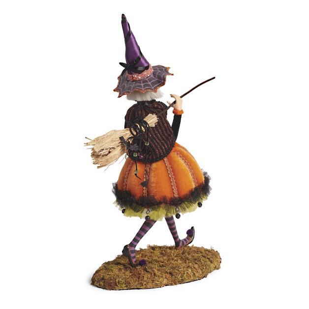 Halloweenfigur | Håndlavet heksedekoration | Resin
