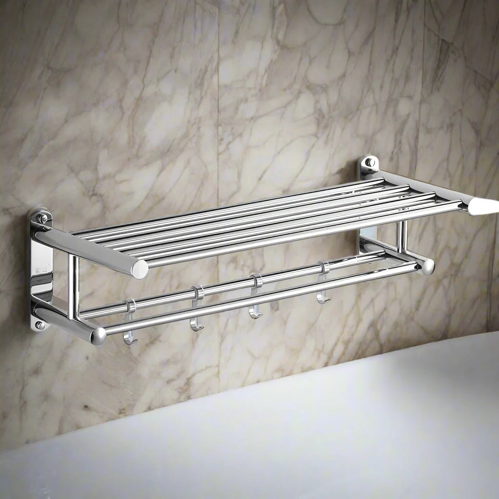 Håndklædeholder i rustfrit stål – Moderne og holdbart design til badeværelset