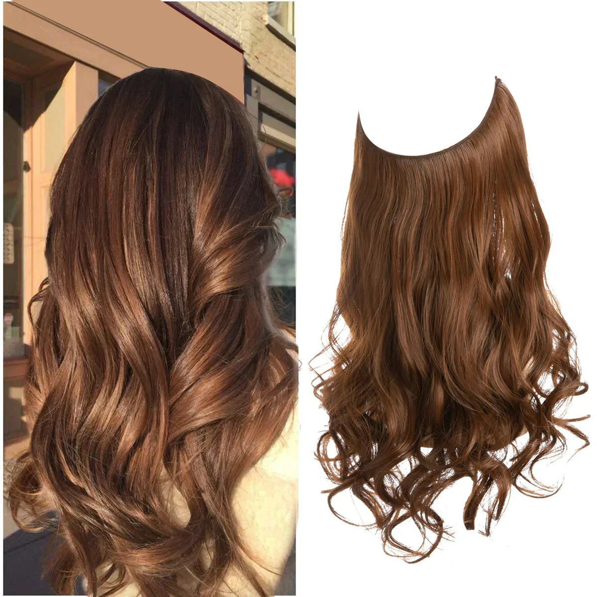 Hårforlængelse i ægte hår - Brun og blond extensions