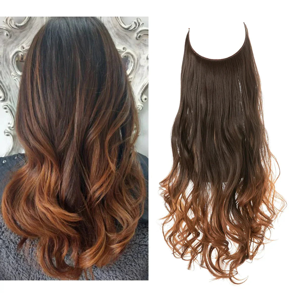 Hårforlængelse i ægte hår - Brun og blond extensions