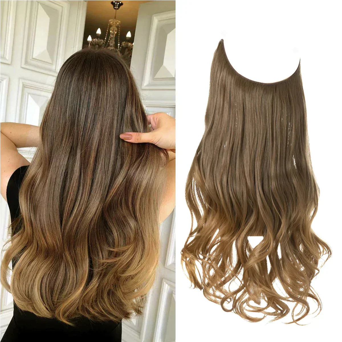 Hårforlængelse i ægte hår - Brun og blond extensions