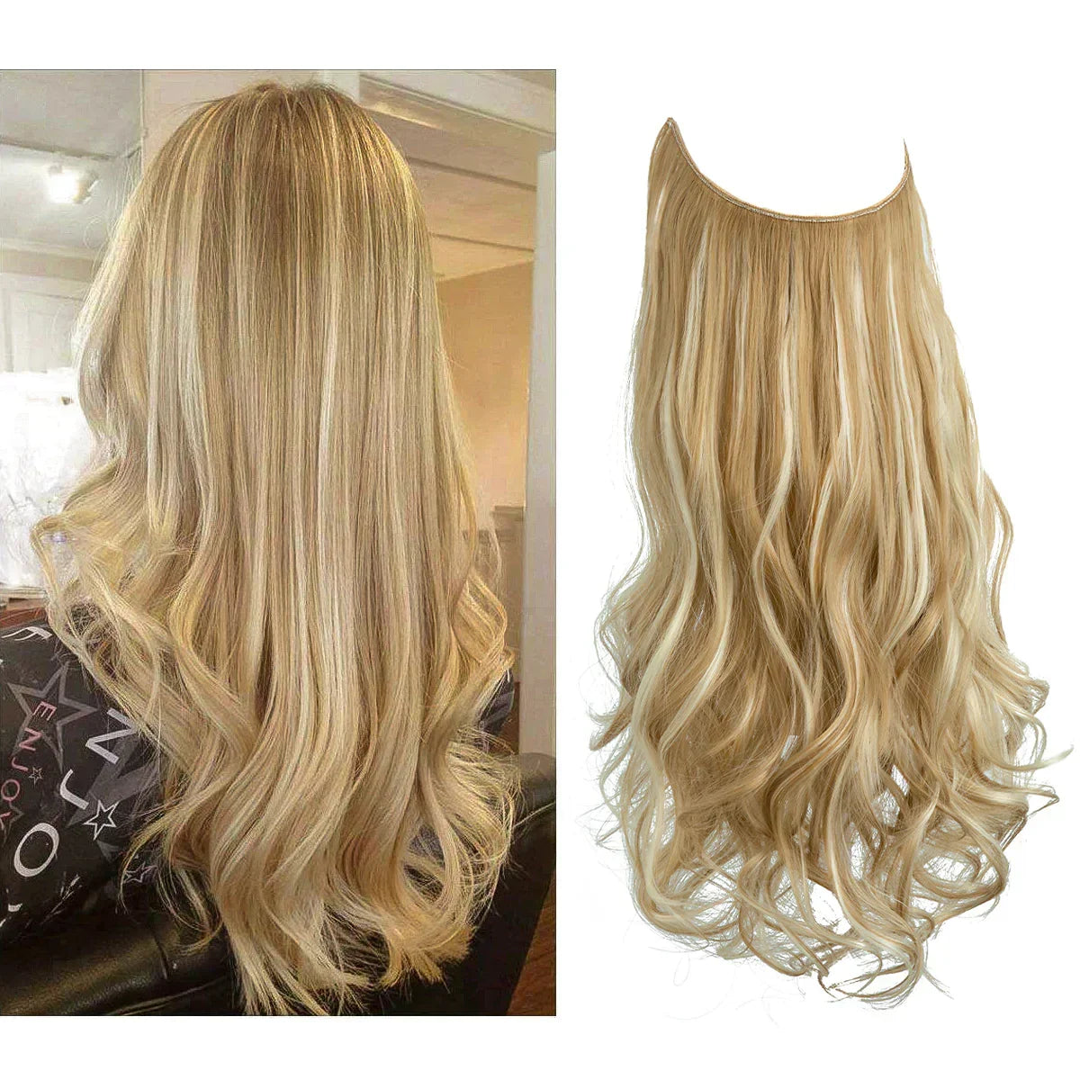 Hårforlængelse i ægte hår - Brun og blond extensions