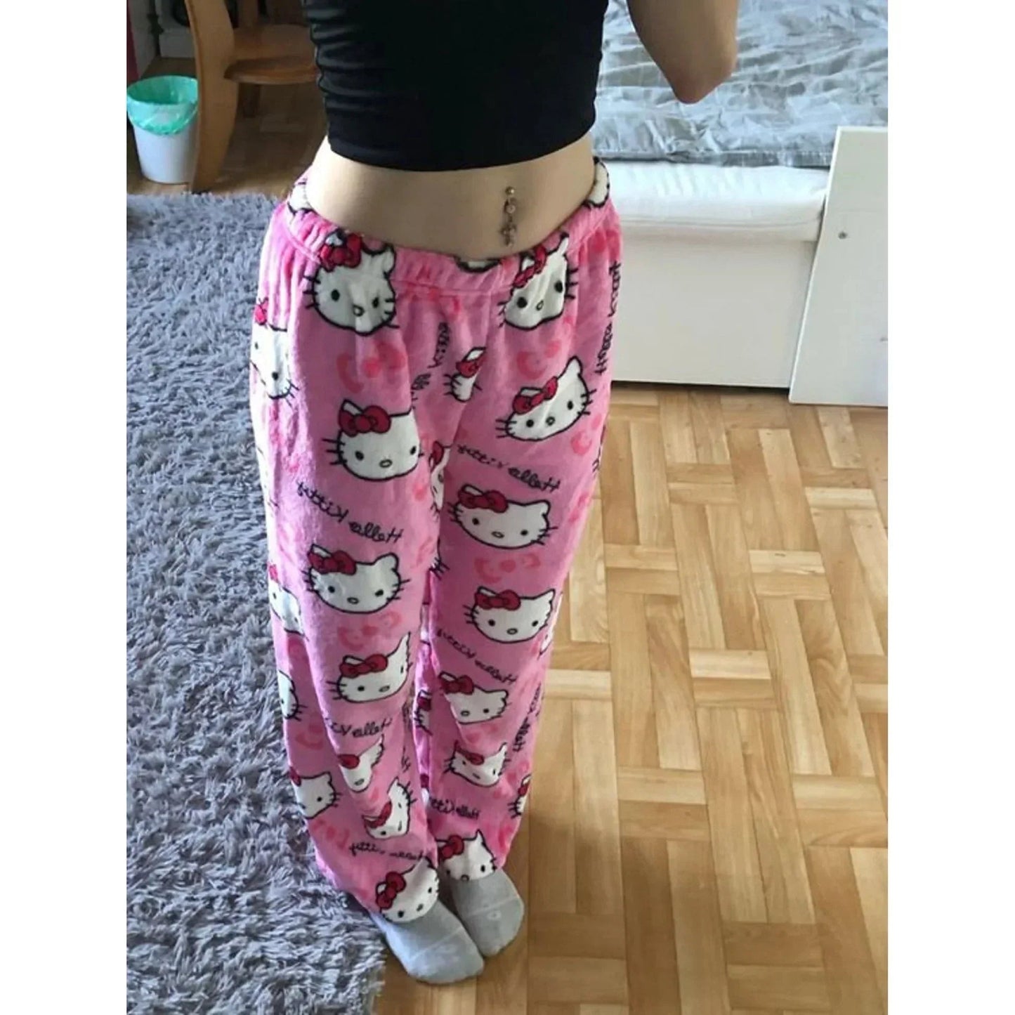 Hello Kitty plyspyjamasbukser