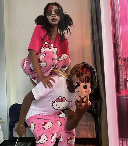 Hello Kitty plyspyjamasbukser