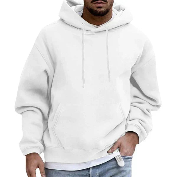 Herre hættepullover med kængurulomme