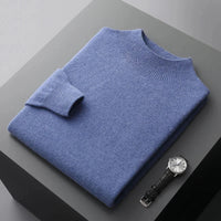 Herre mock neck-striktrøje