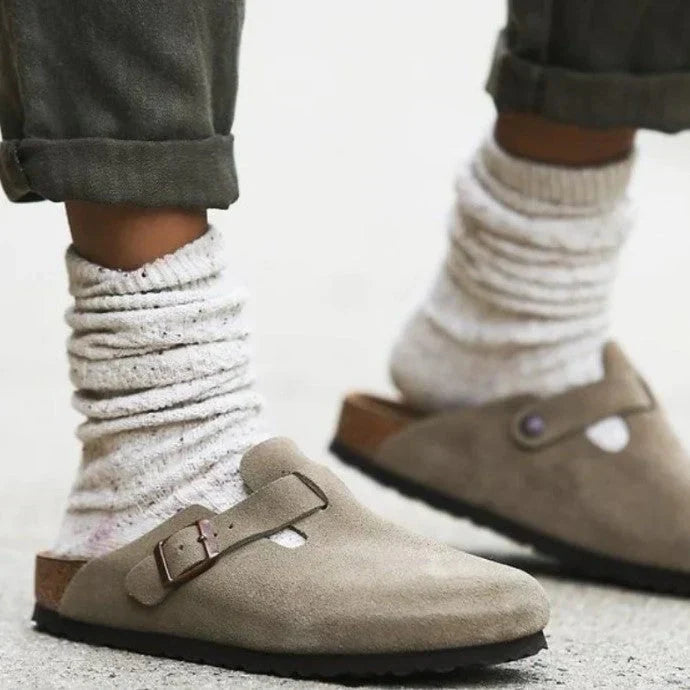 Herre slip-on-træsko