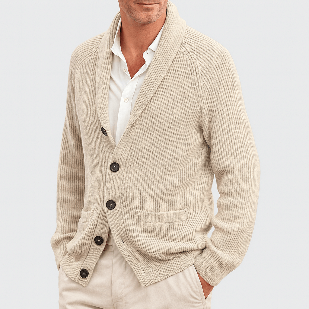 Herrecardigan med knapper