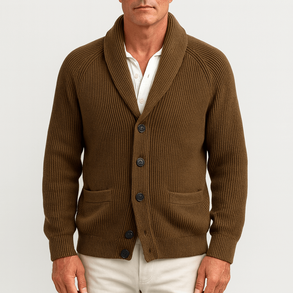 Herrecardigan med knapper
