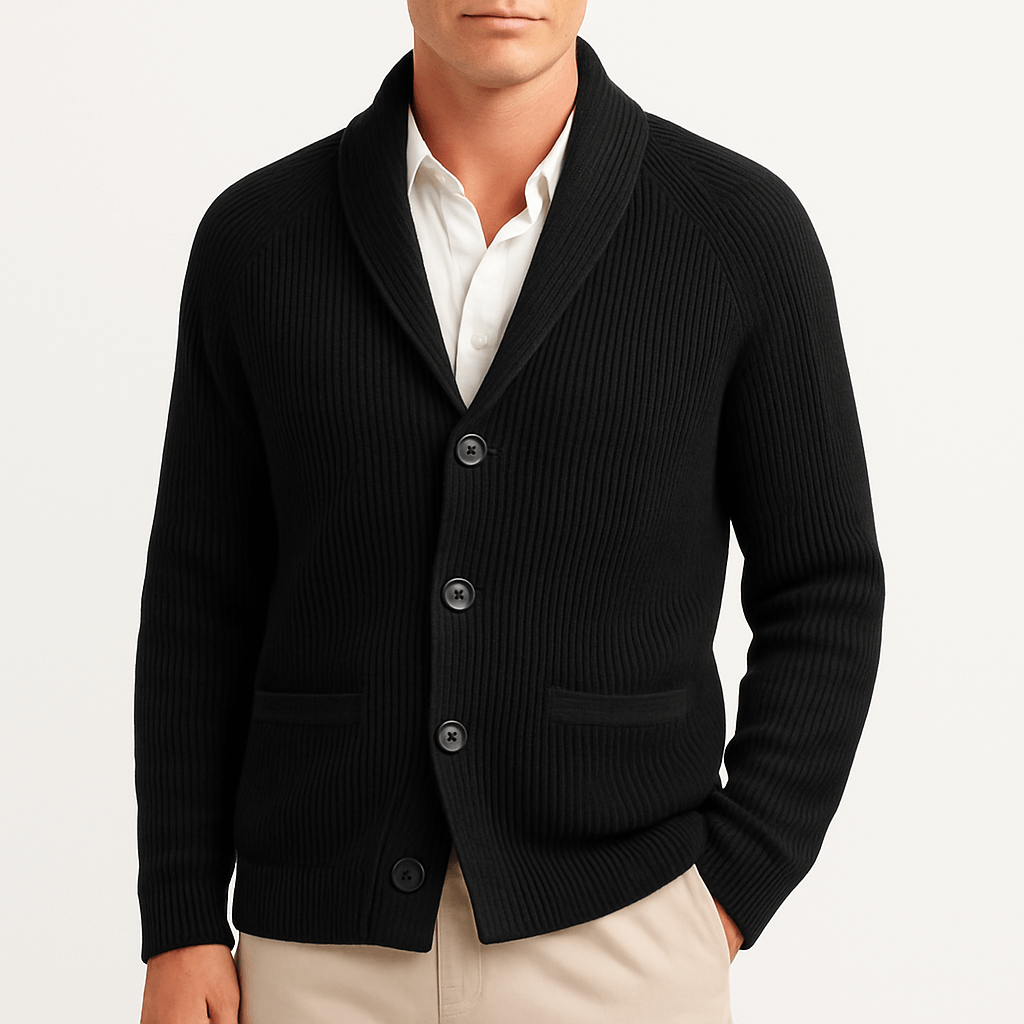 Herrecardigan med knapper