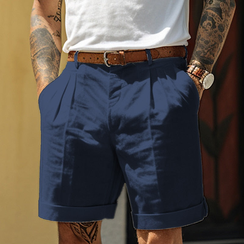 Herreshorts med læg og opslag