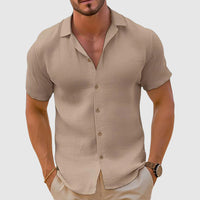 Herreskjorte med camp collar