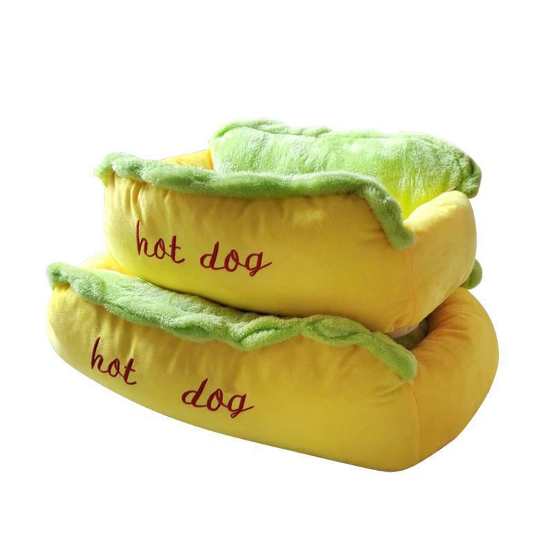 Hotdog-seng – Varm og hyggelig plysseng til hunde
