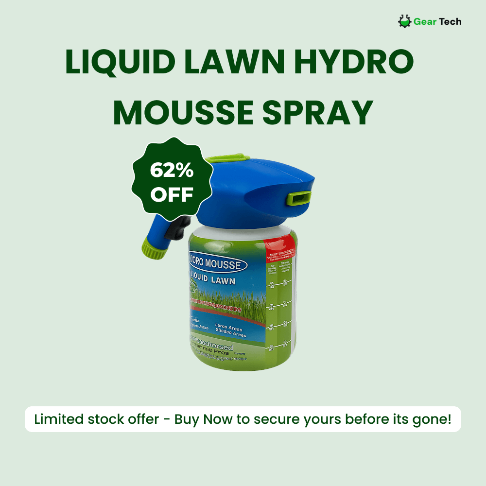 Hydro Mousse flydende græsfrø på spray | Nem påføring til plæner med bare pletter og hårdt belastede områder