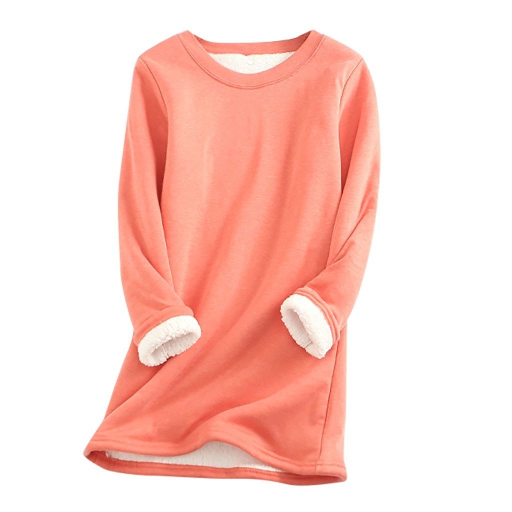 Hyggelig fleeceforet sweatshirt til damer
