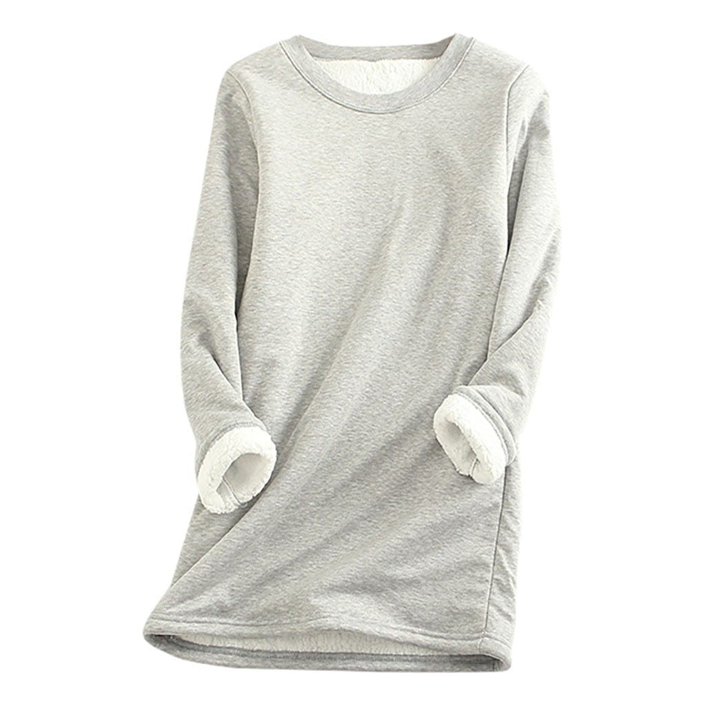 Hyggelig fleeceforet sweatshirt til damer
