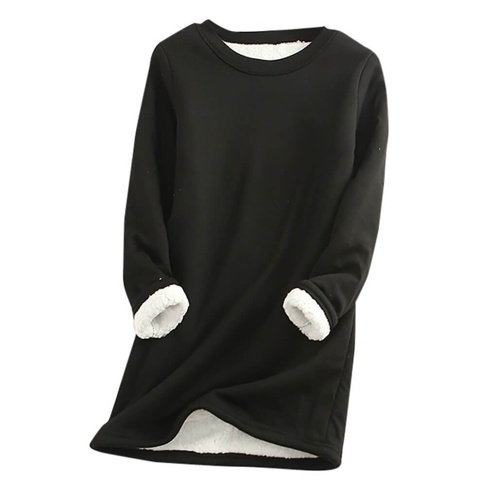 Hyggelig fleeceforet sweatshirt til damer