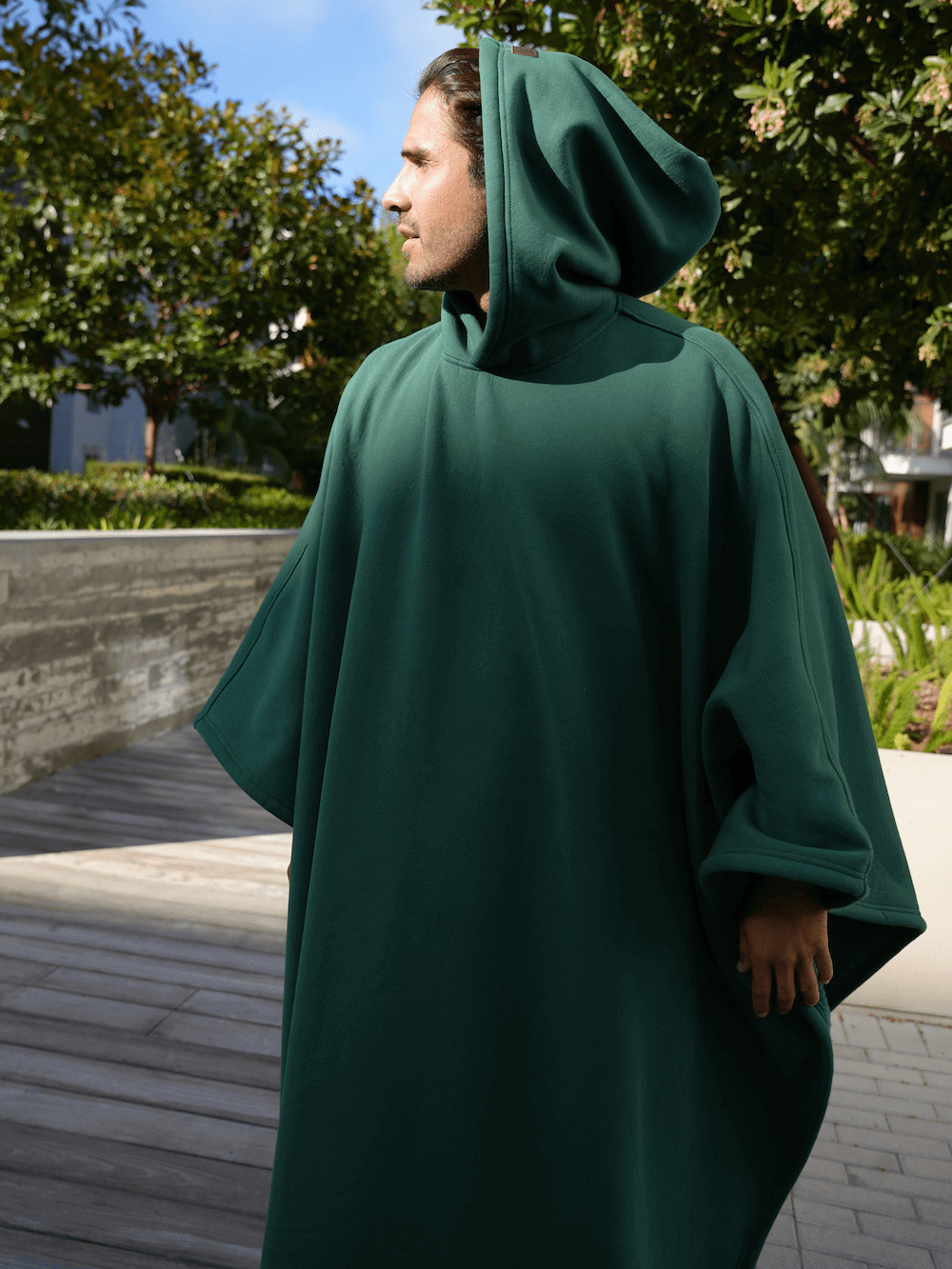 Hyggelig, vægtet hoodie