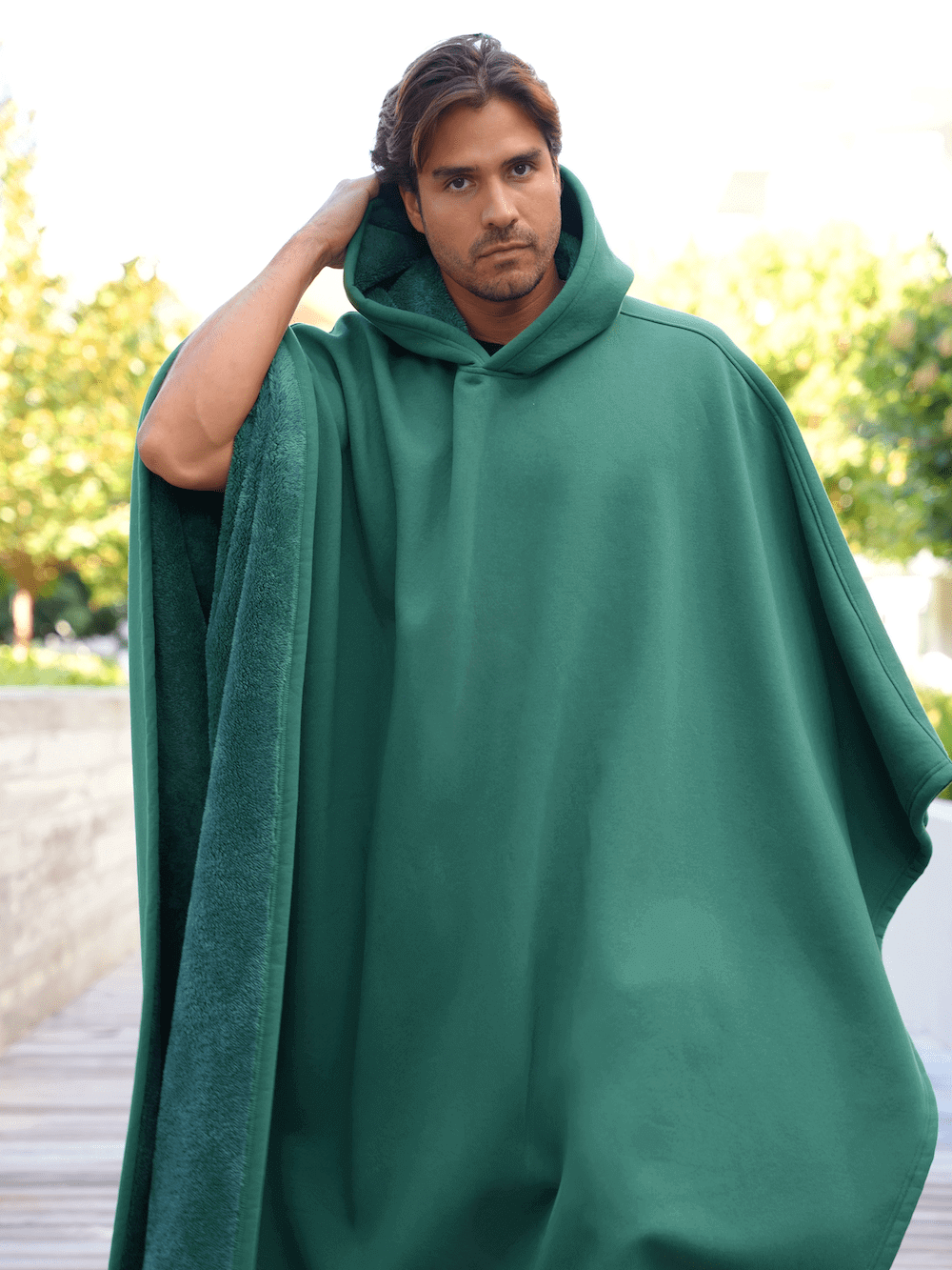 Hyggelig, vægtet hoodie