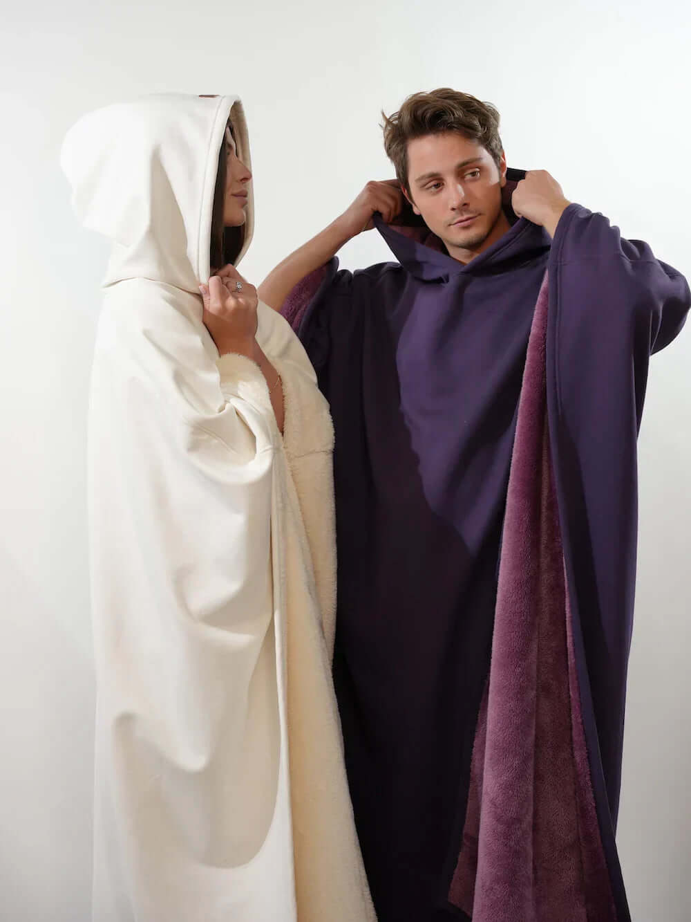 Hyggelig, vægtet hoodie