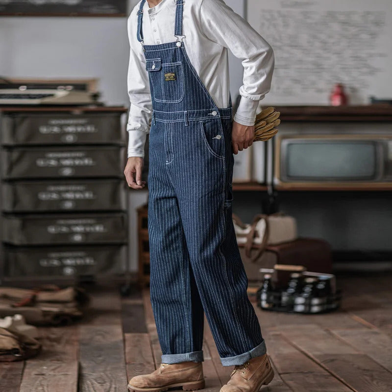 Indigo denim smækbukser | Komfort og holdbarhed til herrer