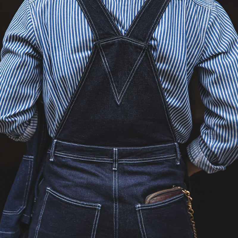 Indigo denim smækbukser | Komfort og holdbarhed til herrer