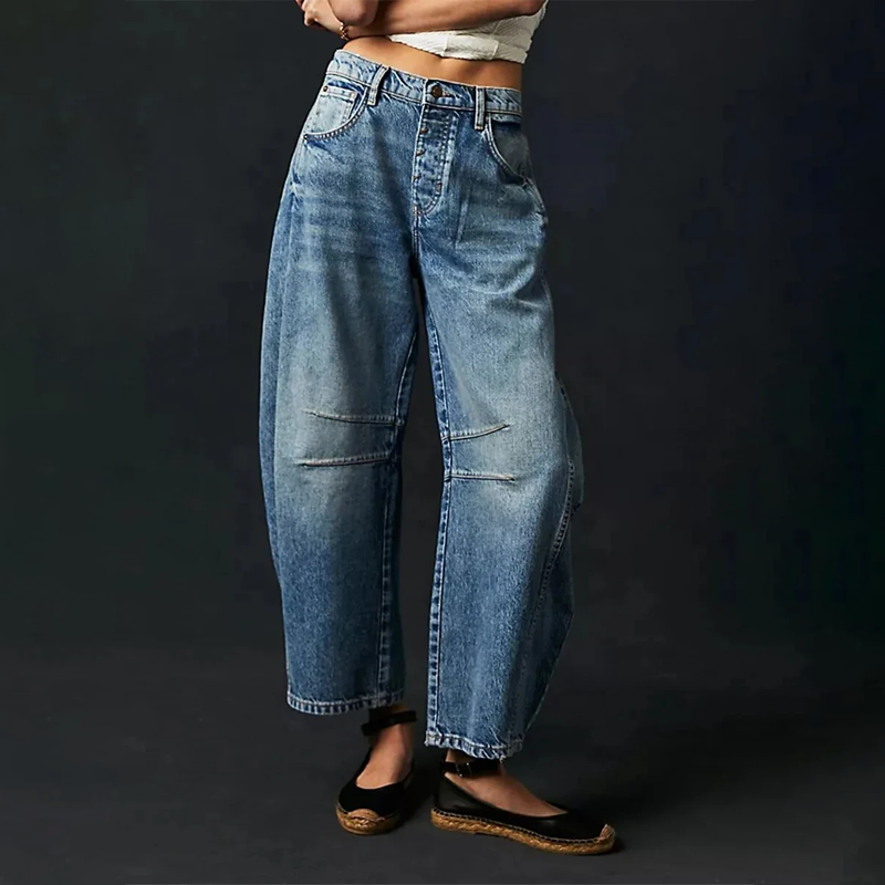 Jeans med brede ben til damer
