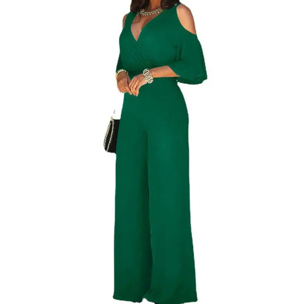 Jumpsuit med vide ben til damer