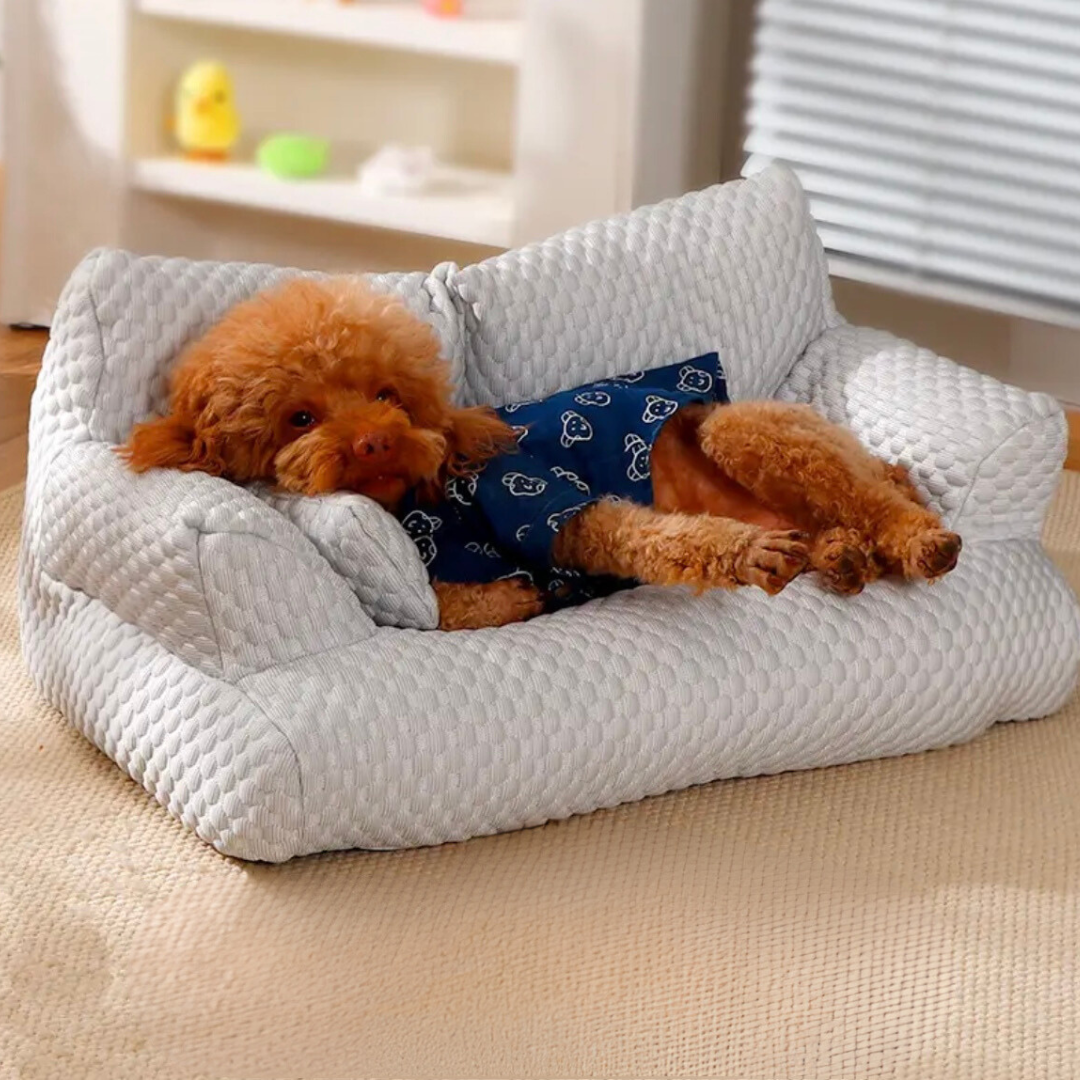 Kølende hundesofa med åndbart stof