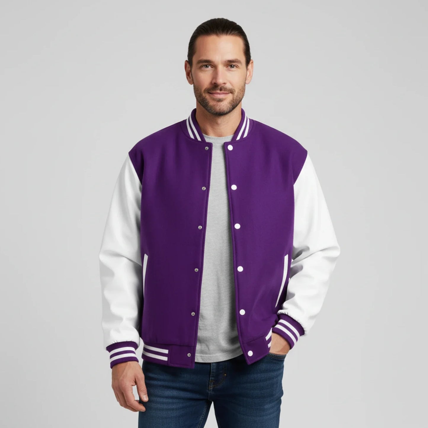 Klassisk varsity-jakke til mænd