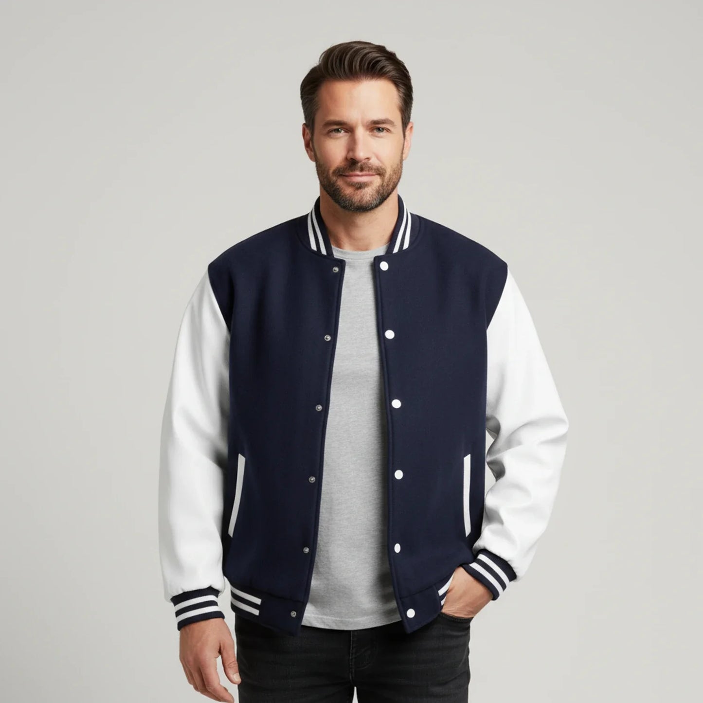Klassisk varsity-jakke til mænd