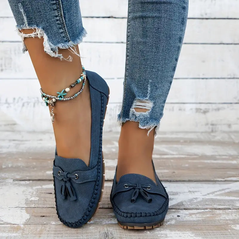 Klassiske slip-on-mokkasiner til damer