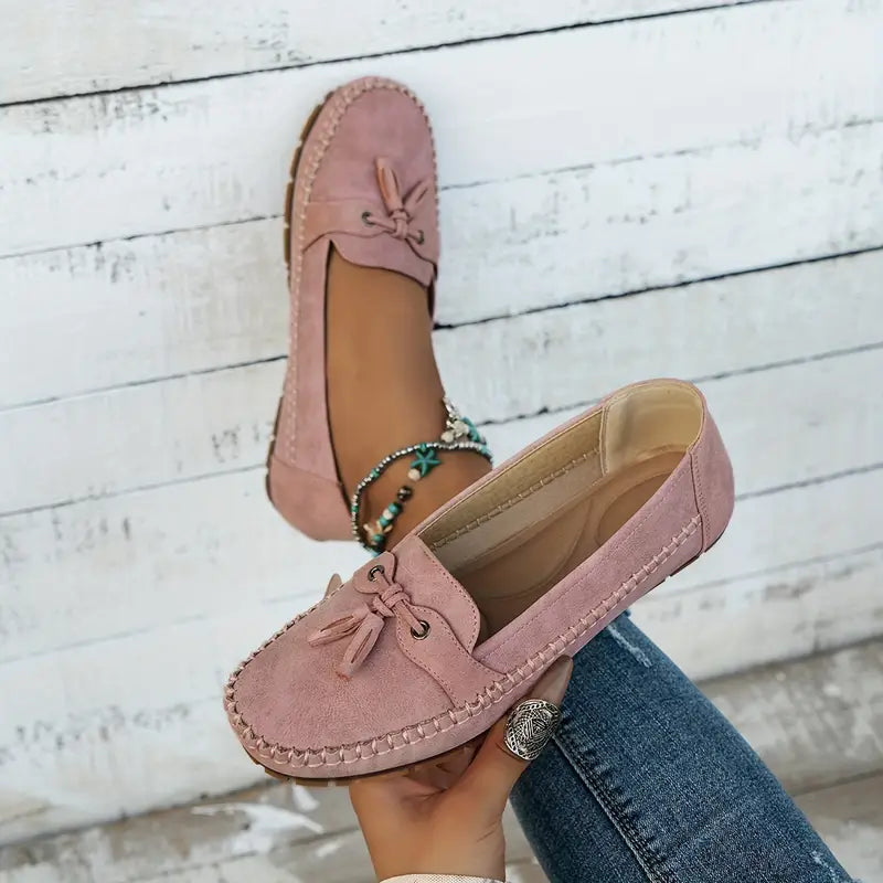 Klassiske slip-on-mokkasiner til damer