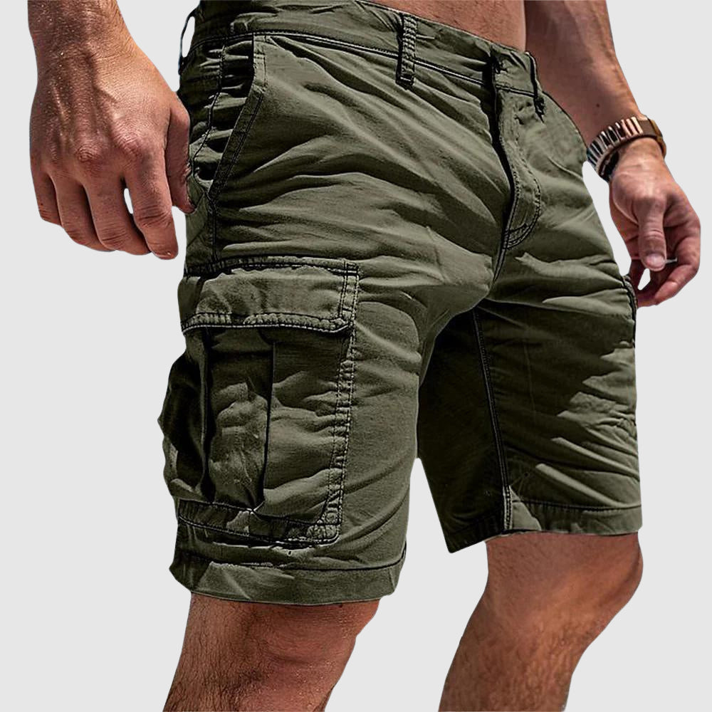 Knælange cargoshorts til mænd
