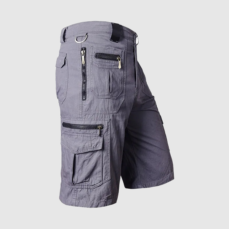 Knælange cargoshorts til mænd