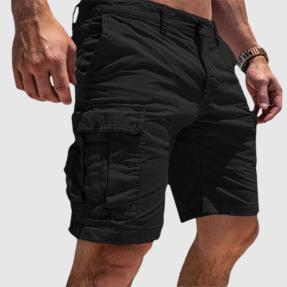 Knælange cargoshorts til mænd