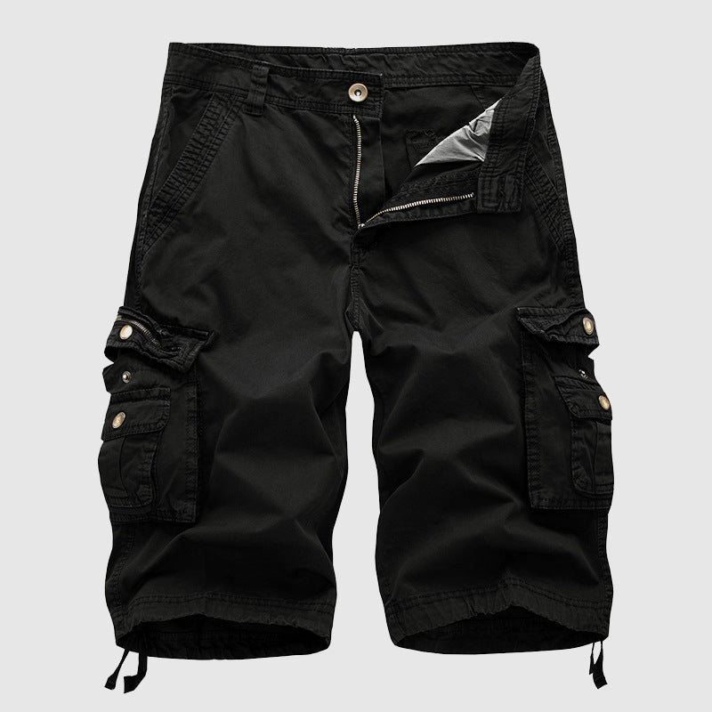 Knælange cargoshorts til mænd