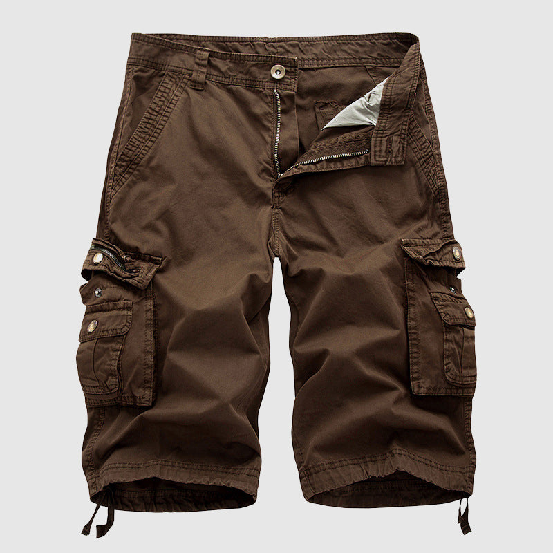 Knælange cargoshorts til mænd