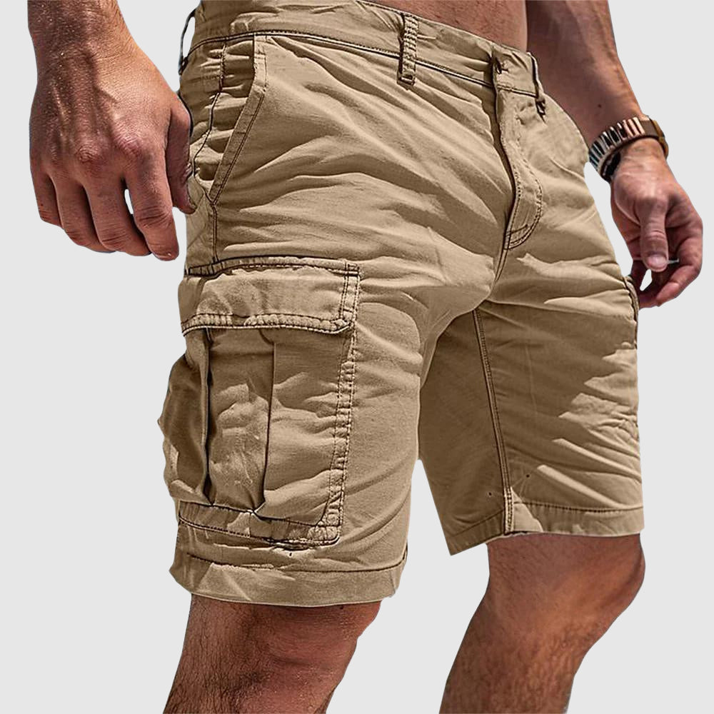 Knælange cargoshorts til mænd