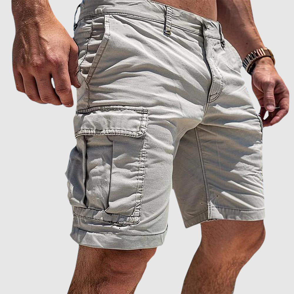 Knælange cargoshorts til mænd