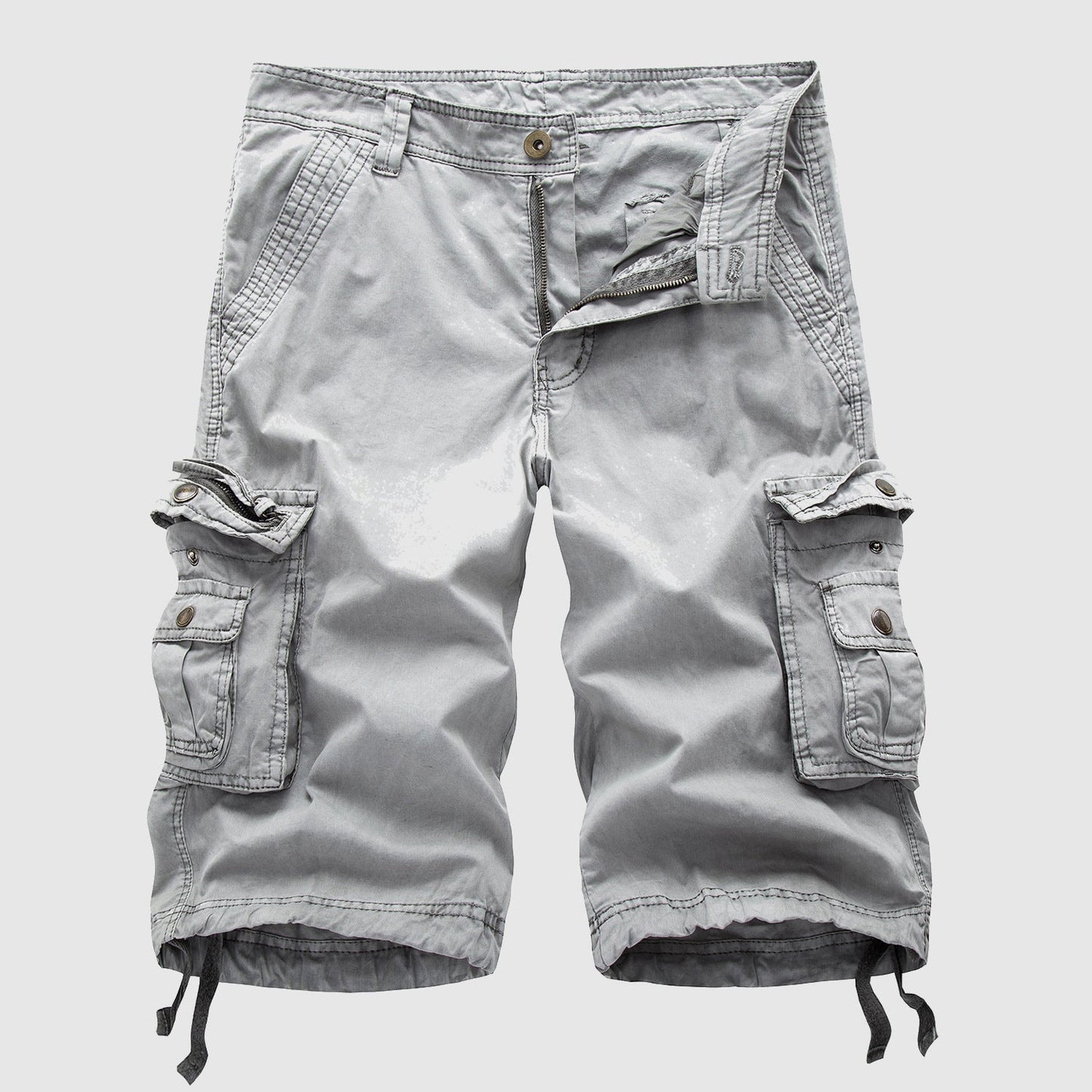 Knælange cargoshorts til mænd