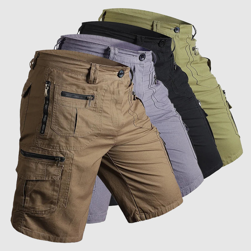 Knælange cargoshorts til mænd