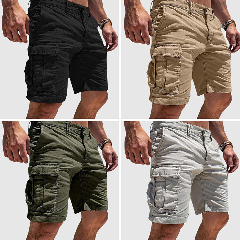 Knælange cargoshorts til mænd
